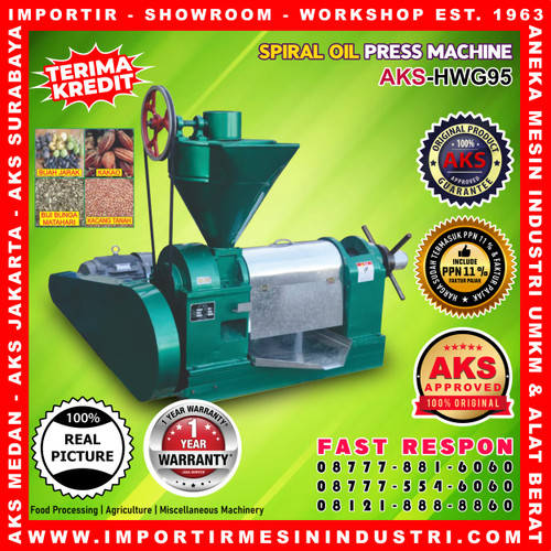 [EZM.3602147] Mesin press minyak kopra / Screw oil press AKS-HWG95 mesin press kopra