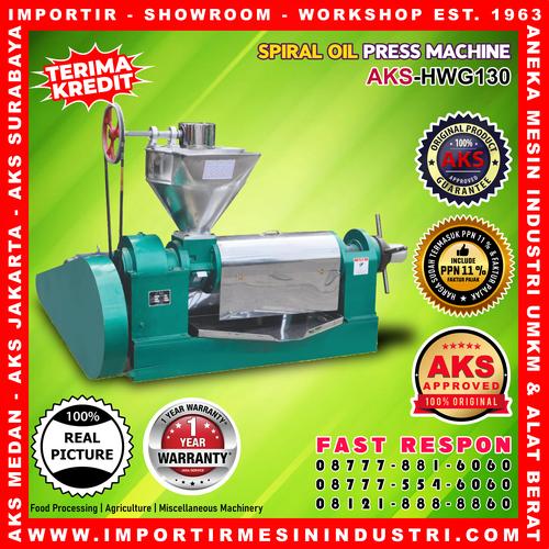 [EZM.3602149] Mesin press minyak kopra / Screw oil press AKS-HWG130 BERKUALITAS
