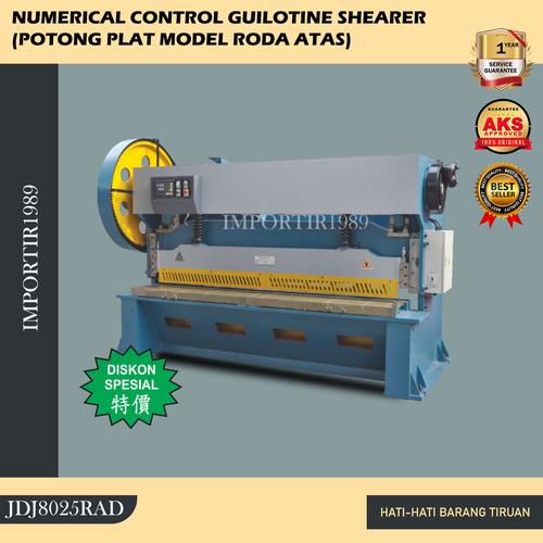 [EZM.3602161] Shearing Machine JDJ8025RAD Mesin Potong Plat Besi 8x2500 mm Roda Atas