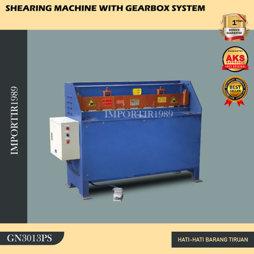 [EZM.3602162] Shearing Mesin Potong Plat 3x1300mm Shearing Gearbox Type GN3013PS