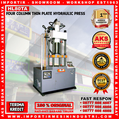 [EZM.3602173] Mesin Press 80 Ton Hidrolik 4 Tiang Hidrolik Press Machine Type HL80TA