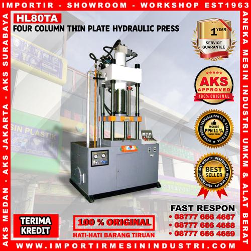 [EZM.3602173] Mesin Press 80 Ton Hidrolik 4 Tiang Hidrolik Press Machine Type HL80TA