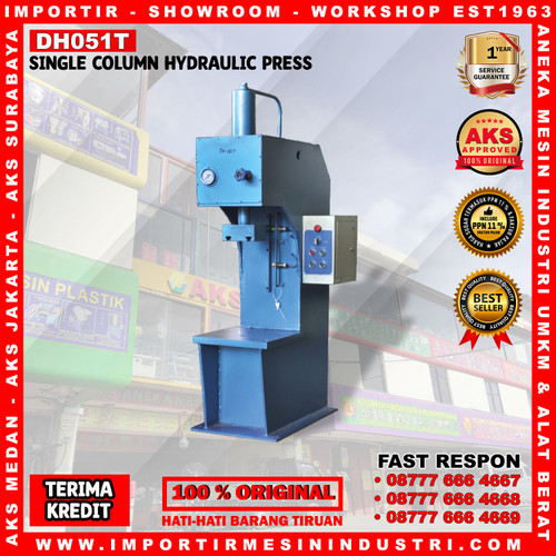 [EZM.3602189] Mesin Pres Hidrolik 1 Tiang 5 Ton 1,5 Hp Hydraulic Press Type DH051T