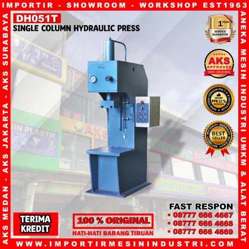 [EZM.3602189] Mesin Pres Hidrolik 1 Tiang 5 Ton 1,5 Hp Hydraulic Press Type DH051T