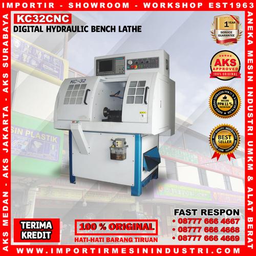[EZM.3602203] CNC Lathe Machine Mesin Bubut CNC Plat Besi 3 Hp Type KC32CNC