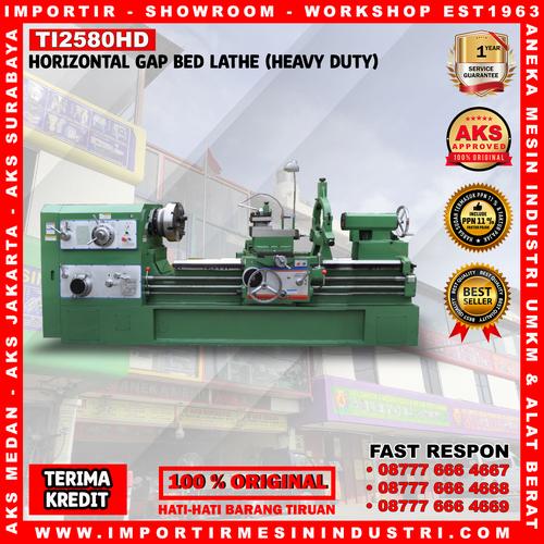 [EZM.3602208] Horizontal Gap Bed Lathe - Mesin Bubut Besi Logam Type TI2580HD