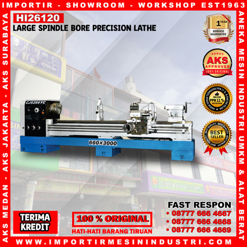 [EZM.3602227] Mesin Bubut 66 x 300 cm Large Spindle Bore Precision Lathe - HI26120