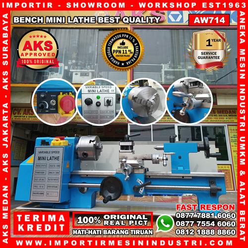 [EZM.3602248] Mesin Bubut Mini Lathe Metal Working Bench Lathe Best Quality - AW714