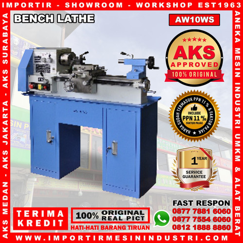 [EZM.3602276] Mesin Bubut Besi Ukuran 240 x 540 mm Original - AW10WS 1 /3 PHASE - K2