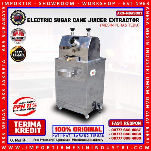 [EZM.3602280] Sugar Cane Extractor Mesin Giling Peras Tebu Elektrik 0,37 Kw