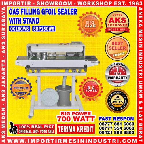 [EZM.3602290] Mesin Continuous Sealer with Gas Filling - SDP15GWS