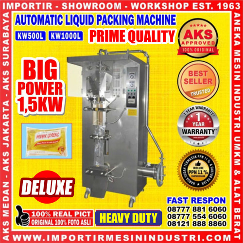 [EZM.3602300] Mesin Pengemas Cairan Otomatis 200 - 500 ml - KW500L