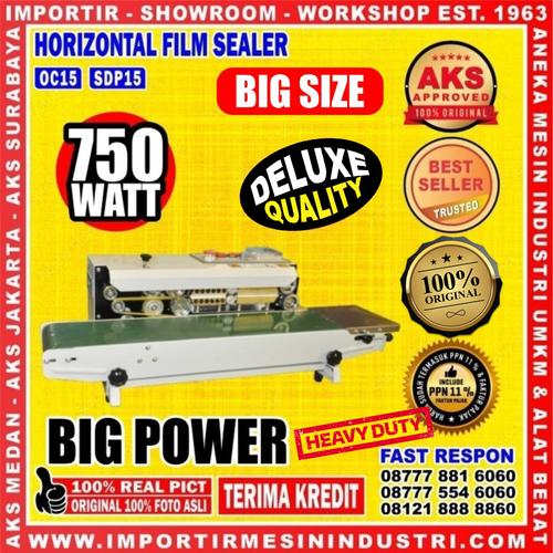[EZM.3602307] MESIN SEGEL PLASTIK KEMASAN CONTINUOUS BAND SEALER HORIZONTAL - SDP15