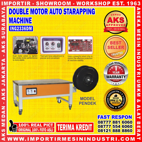 [EZM.3602348] ING2336DM Mesin Strapping Mesin Ikat Dus Mesin Packing Kardus