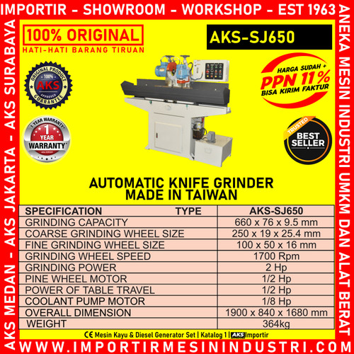 [EZM.3602361] Gerinda Kayu Automatic Knife Grinder Machine SJ650