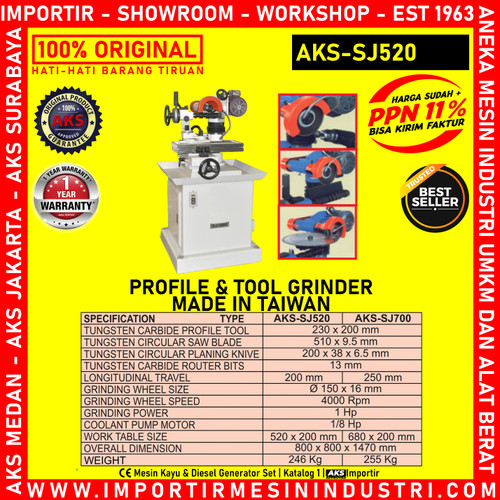 [EZM.3602363] MECHINE Pengasah Profile & Tool Grinder AKS- SJ520