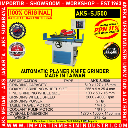 [EZM.3602365] MECHINE Gerinda Kayu Automatic Planer Knife Grinder AKS-SJ500