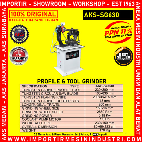 [EZM.3602369] Machine Gerinda Profile & Tool Grinder AKS-SG630