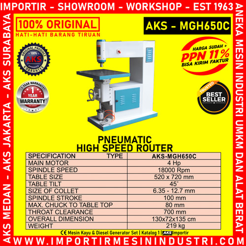 [EZM.3602406] MECHINE Router Kayu High Speed Router AKS - MGH650C
