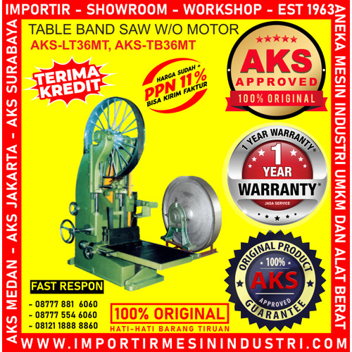[EZM.3602412] Machine Gergaji Kayu Pita Selendang Bandsaw Blade Sawmill Benso LT36MT