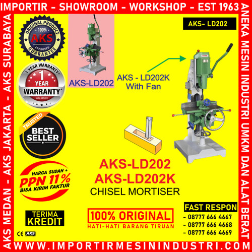 [EZM.3602416] Bor Bobok Kayu Chisel Mortiser Wood Log 2.2Kw Machine LD202