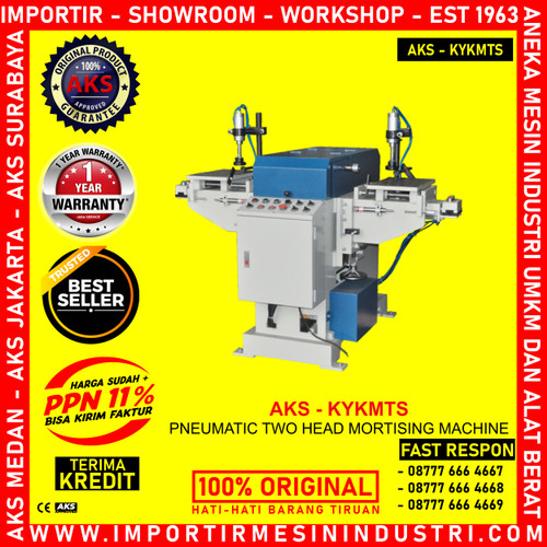 [EZM.3602418] Machine Bor Bubut Kayu Dua Kepala Bor Pneumatic Mortising KYKMTS