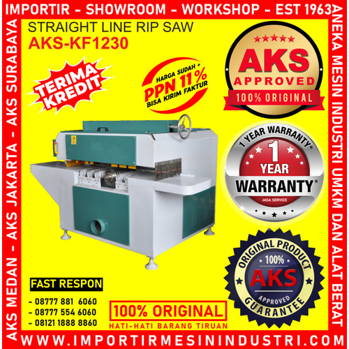 [EZM.3602430] ALAT Belah Kayu Straight Liner Rip Saw MACHINE KF1230