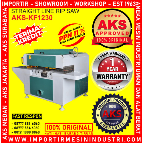 [EZM.3602431] Mesin Belah Kayu Straight Liner Rip Saw KF1230