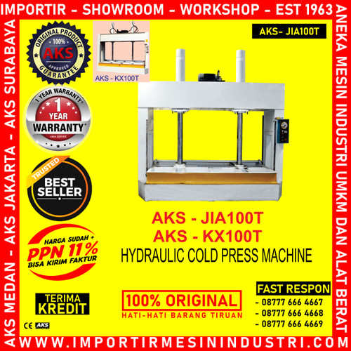 [EZM.3602436] Machine Press Kayu Hidrolik 100 Ton Hydraulic Cold Press JIA100T