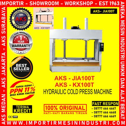 [EZM.3602437] Press Kayu Hidrolik 100 Ton Hydraulic Cold Press AKS - JIA100T