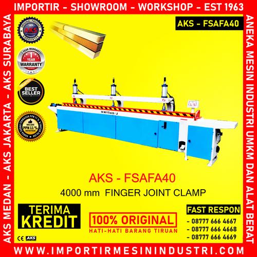 [EZM.3602458] press Sambung Kayu 4000 mm Finger Joint Clamp Assembler mesin FSAFA40