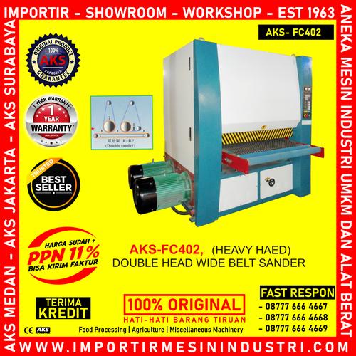 [EZM.3602473] Machine Amplas Kayu Double Head Wide Belt Sander AKS-FC402