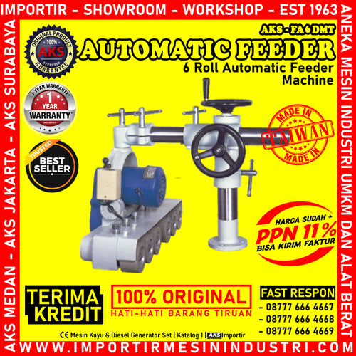 [EZM.3602476] Machine 6 Roll Fedeer Kayu Otomatis Roll 6 Machine AKS - FA6DMT