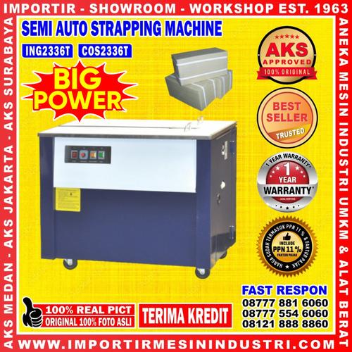 [EZM.3602481] Mesin Pengikat Kardus Semi Auto Strapping Mch 1Hp 220V Importir 1989
