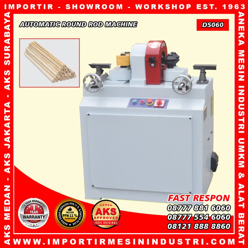 [EZM.3602490] alat Pembuat Batang Bulat Kayu Automatic Round Rod Machine DS060