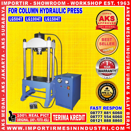 [EZM.3602493] LG504T Mesin Press Hidrolik 4 Tiang Kapasitas 50 Ton 3Kw