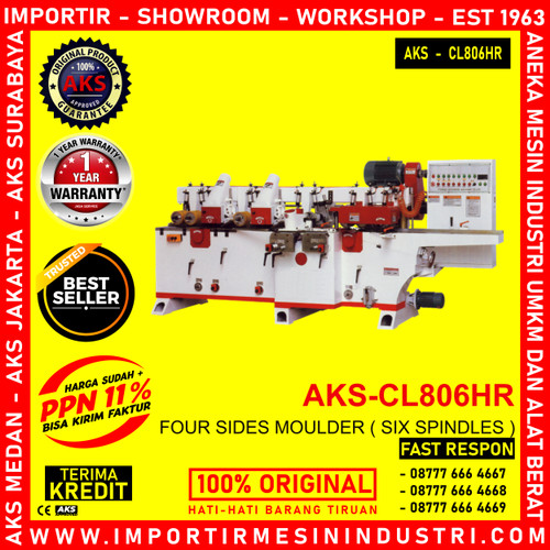 [EZM.3602509] Pembentuk Kayu 4 Sides Moulder (Six Spindles) MACHINE CL806HR