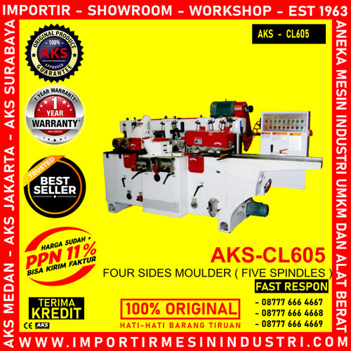 [EZM.3602512] Pembentuk Kayu 4 Sides Moulder (5 Spindles) Machine CL605
