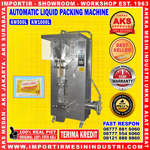 [EZM.3602514] KW1000L Pengemas Minyak Otomatis 200 - 1000ML - 1300 bag/hour