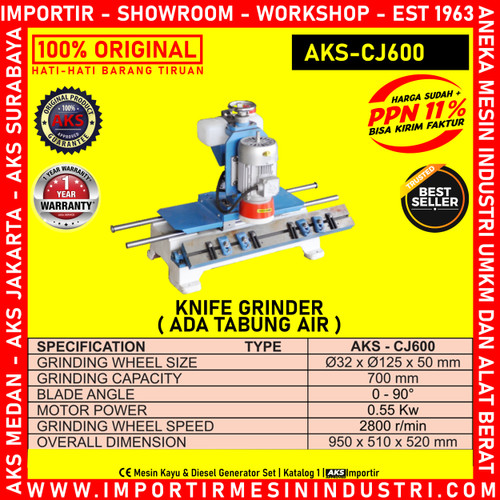[EZM.3602526] Gerinda Machine ( Ada Tabung Air ) Knife Grinder CJ600