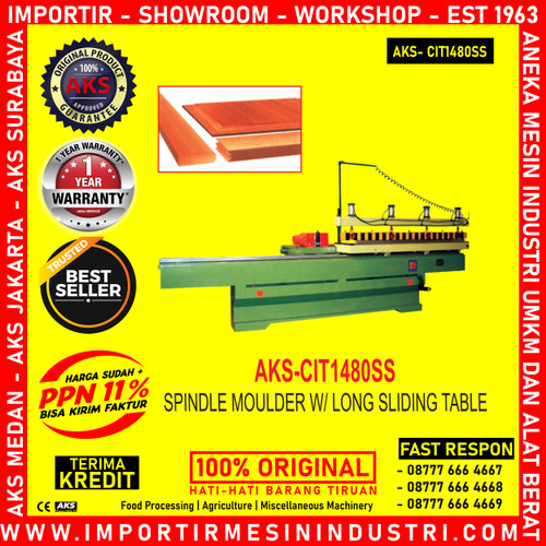 [EZM.3602543] Machine Kayu Spindle Moulder Long Slinding Table CIT1480SS