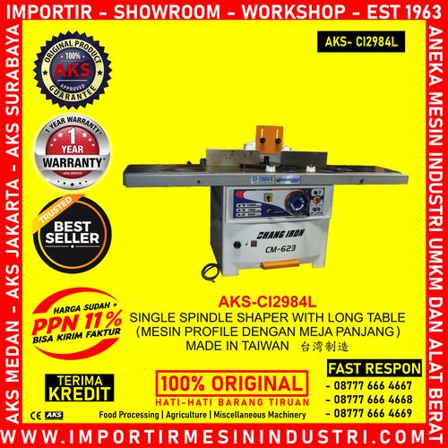 [EZM.3602553] Mesin Profile Dengan Meja Panjang Single Spindle Shaper AKS - CI2984L
