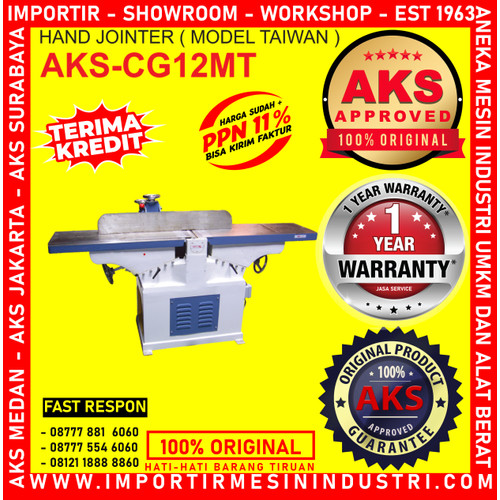 [EZM.3602560] ALAT Serut Kayu Ketam Siku Hand Jointer 2.2 KW 12 Inch CG12MT