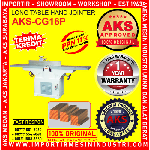 [EZM.3602562] Machine Serut Kayu Ketam Siku Long Table Hand Jointer 3 kw CG16P