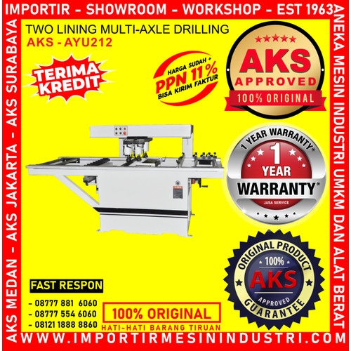 [EZM.3602578] Bor Kayu Dua Lapisan Multi-Axe Drilling Wood Machine AKS - AYU212