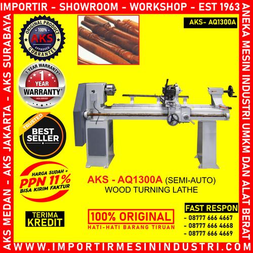 [EZM.3602590] Wood Turning Lathe Bubut Batang Kayu 2Hp Semi Auto mesin AKS - AQ1300A