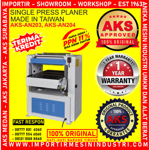 [EZM.3602595] MACHINE Ketam Press Serut Kayu Single Press Planer AN204