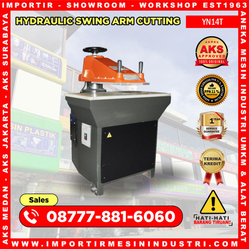 [EZM.3602622] YN14T Hydraulic Swing Arm Machine Mesin Pon Kulit