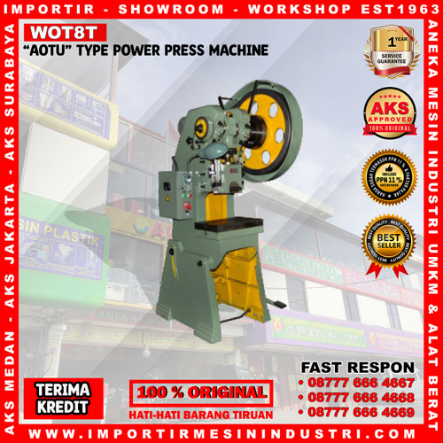 [EZM.3602659] Mesin Pon 8 Ton "Aotu" Power Press Stamping Machine WOT8T