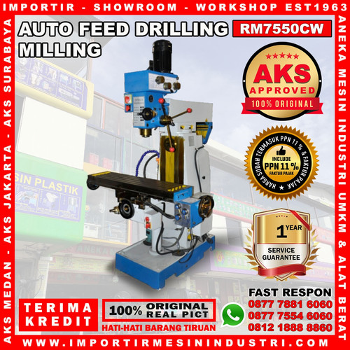 [EZM.3602689] Drilling Milling Machine RM7550CW Mesin Bor Duduk 50 mm 1,5 Kw